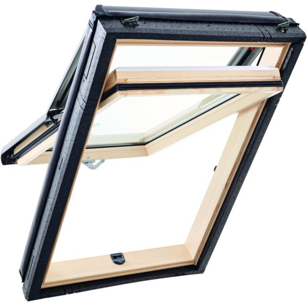 Мансардное окно ROTO Designo R79 (двухкамерный стеклопакет, с осью поворота 1/3)