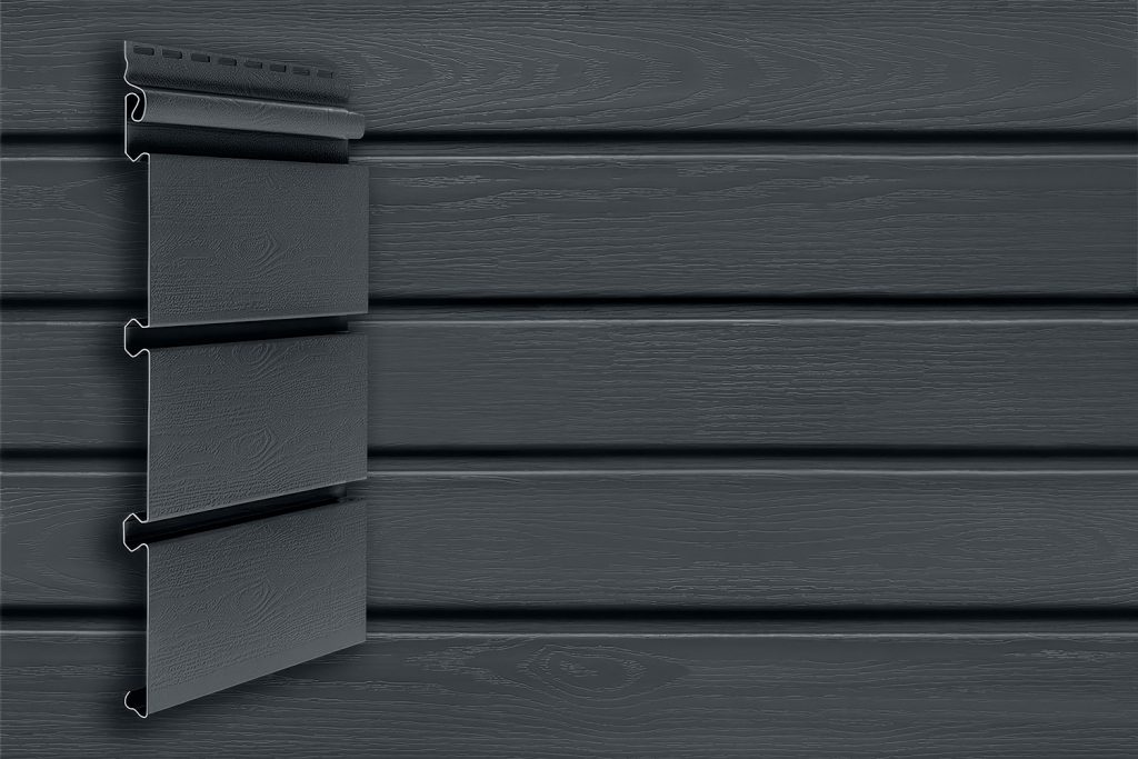 Виниловый сайдинг Grand Line Архитектурный Графит (Акрил)