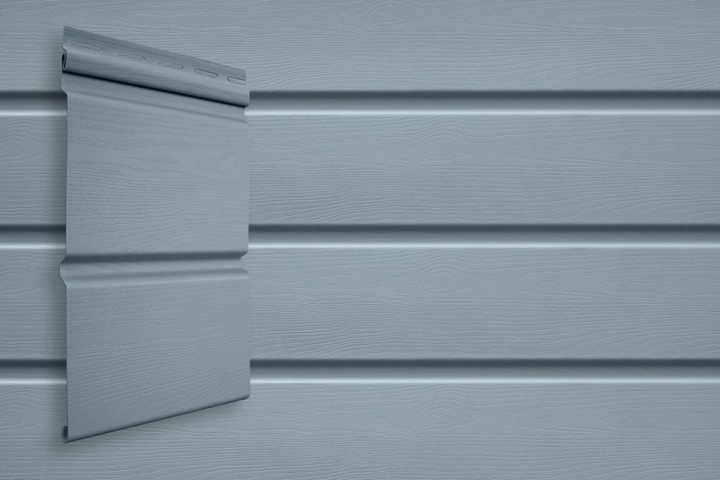 Сайдинг Double-брус Grand Line Color Plus голубой (3,0м)