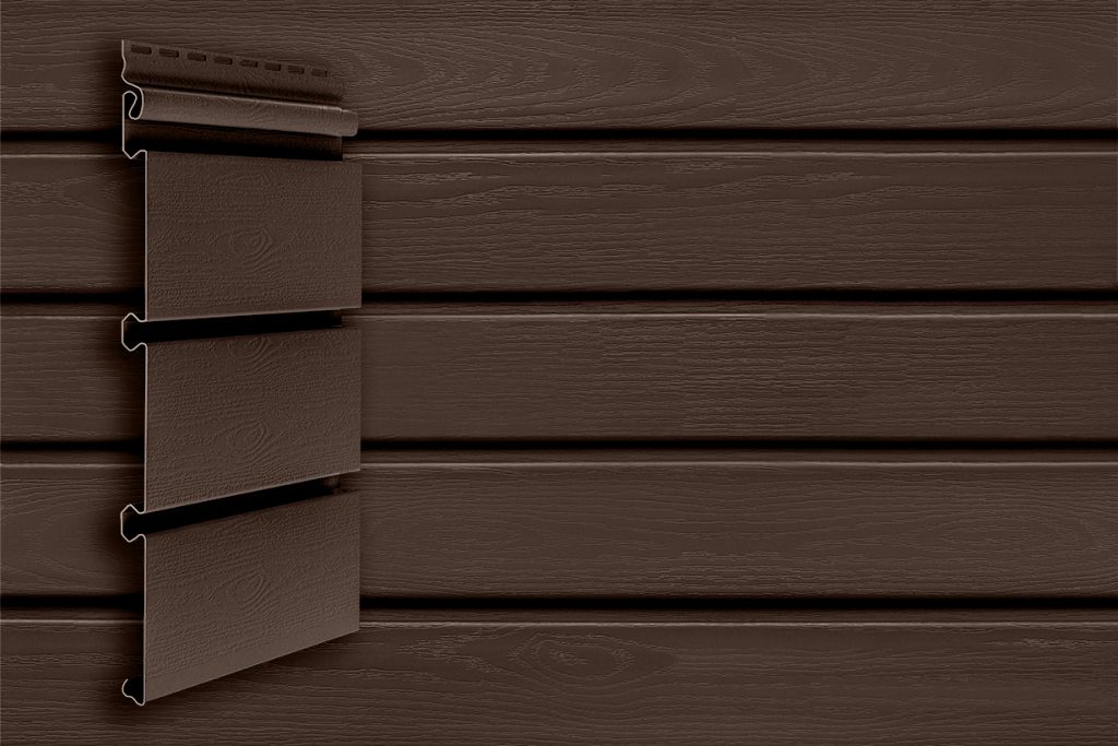 Виниловый сайдинг Grand Line Архитектурный Темный дуб (Акрил)