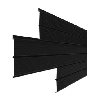 Металлический софит Евро-брус Полиэстер RAL9005 0,4 мм