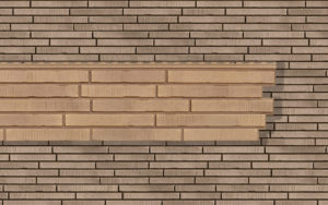 Фасадная панель Stone House S-LOCK Ригельный кирпич (кварц)