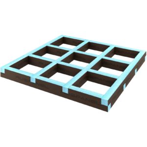 Подиум для поддона Ruspanel (Руспанель) RPG 1000х1000х50 мм каркасный квадратный