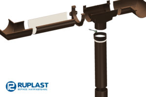 Водосточная система RUPLAST PVC 125/80