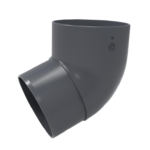 Колено водосточной трубы 67° RUPLAST PVC 125/80