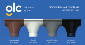 Водосточная система GLC PVC 152/100