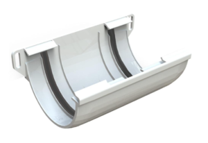 Соединитель желоба с уплотнителем RUPLAST PVC 125/80