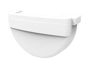 Заглушка желоба с уплотнителем RUPLAST PVC 125/80