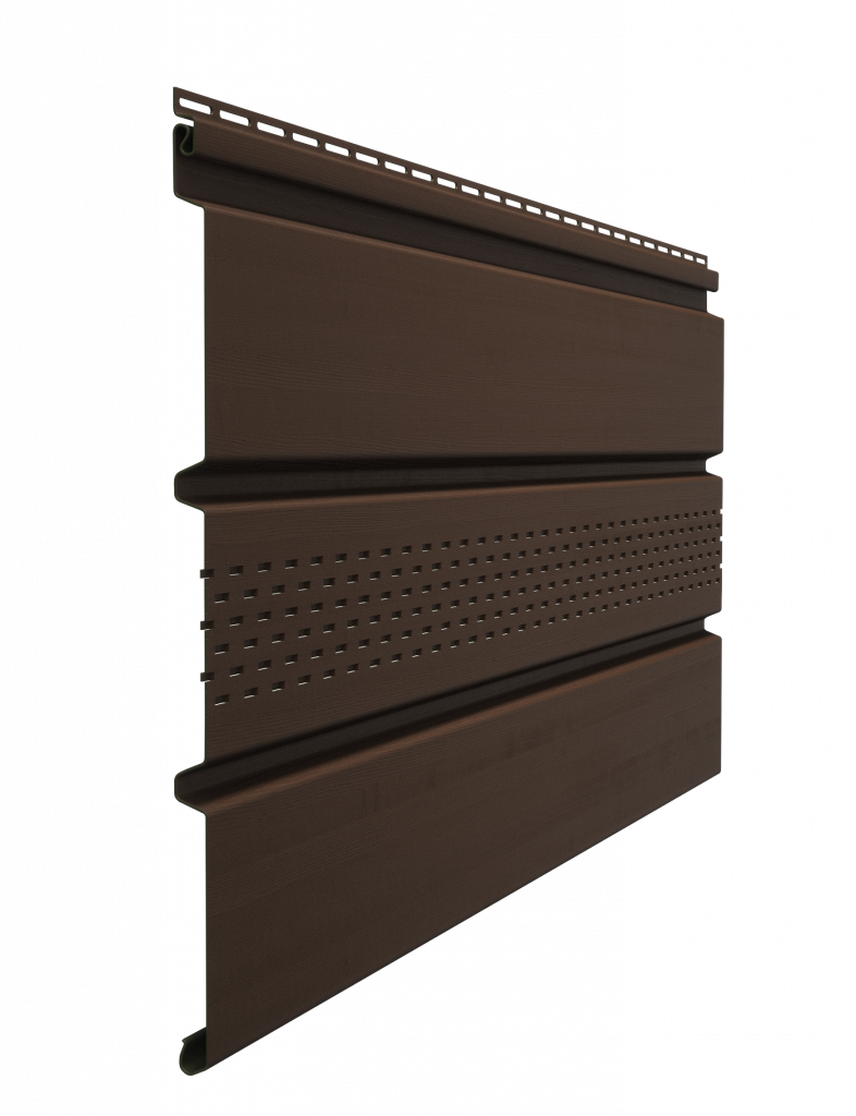 Софит Docke Standard T4 с центральной перфорацией каштан