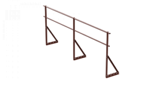 Ограждение кровельное VEGA lite со снегозадержателем для фальцевой кровли 0,9м