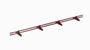 Снегозадержатель трубчатый VEGA Style 1,2 универсальный 3 м