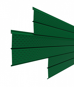 Металлический софит "Евро-брус" Оптима 0,5 мм RAL6005