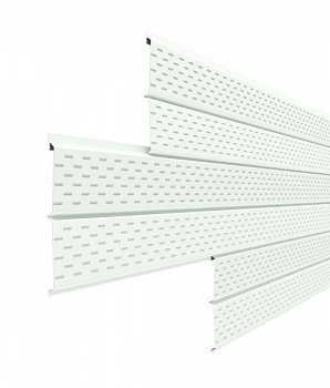 Металлический софит "Евро-брус" Полиэстер, 0,45 мм RAL 9003