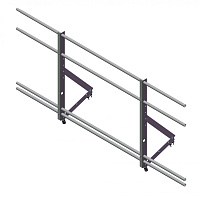 Ограждение кровельное со снегозадержателем Optima 0,9х3м