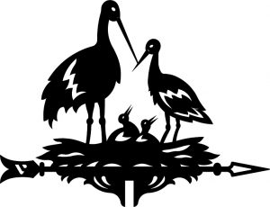 Флюгер средний «Аисты»