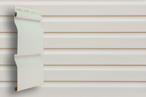 Виниловый сайдинг Grand Line Корабельный брус D4.0 белый