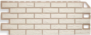 Фасадные панели "Кирпич", белый