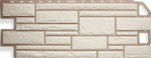 Фасадные панели "Камень", белый