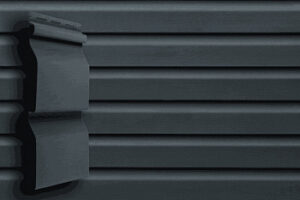 Виниловый сайдинг GL Slim Корабельный брус D4 Графит (акрил)