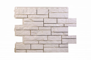 Фасадные панели "Камень Шотландия ЭКО", кремовый