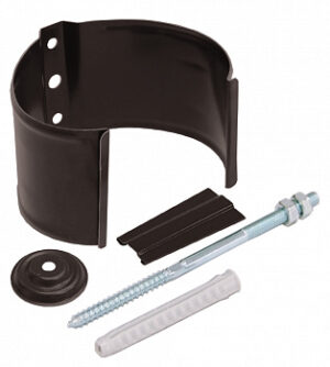 Кронштейн трубы на кирпич для ВС металл GL PU 90 мм