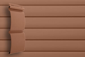 Виниловый сайдинг GL Блок Хаус D4.8 темно-бежевый (Color Plus)