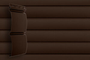 Виниловый сайдинг GL Блок Хаус D4.8 темный дуб (акрил)