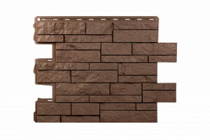 Фасадные панели "Камень Шотландия ЭКО", терракотовый
