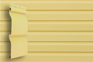 Виниловый сайдинг GL Slim Корабельный брус D4 золотой песок