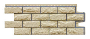 Фасадные панели Grand Line Колотый камень Design Бежевый со швом RAL 7006