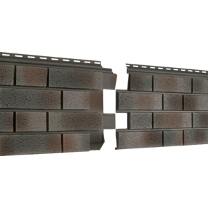 Фасадные панели Стоун Хаус S-Lock Клинкер Нордик Пепел