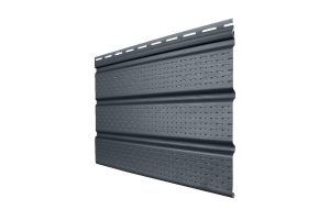 Софит полностью перфорированный графит (Acryl) от Grand Line
