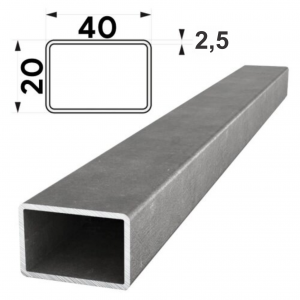 Труба профильная квадратная 40х20х2,5мм