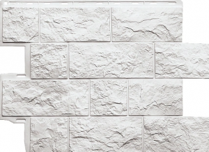 Фасадные панели "Туф Эко", белый