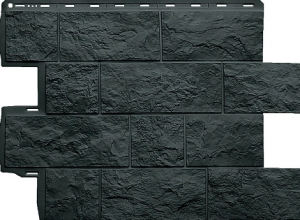 Фасадные панели "Туф Эко", графит