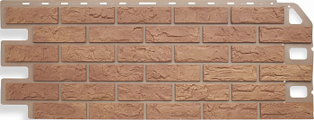 Фасадные панели "Кирпич", бежевый