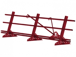 Ограждение фальцевой кровли Grand Line 0,9 м х 3 м со снегозадержателем