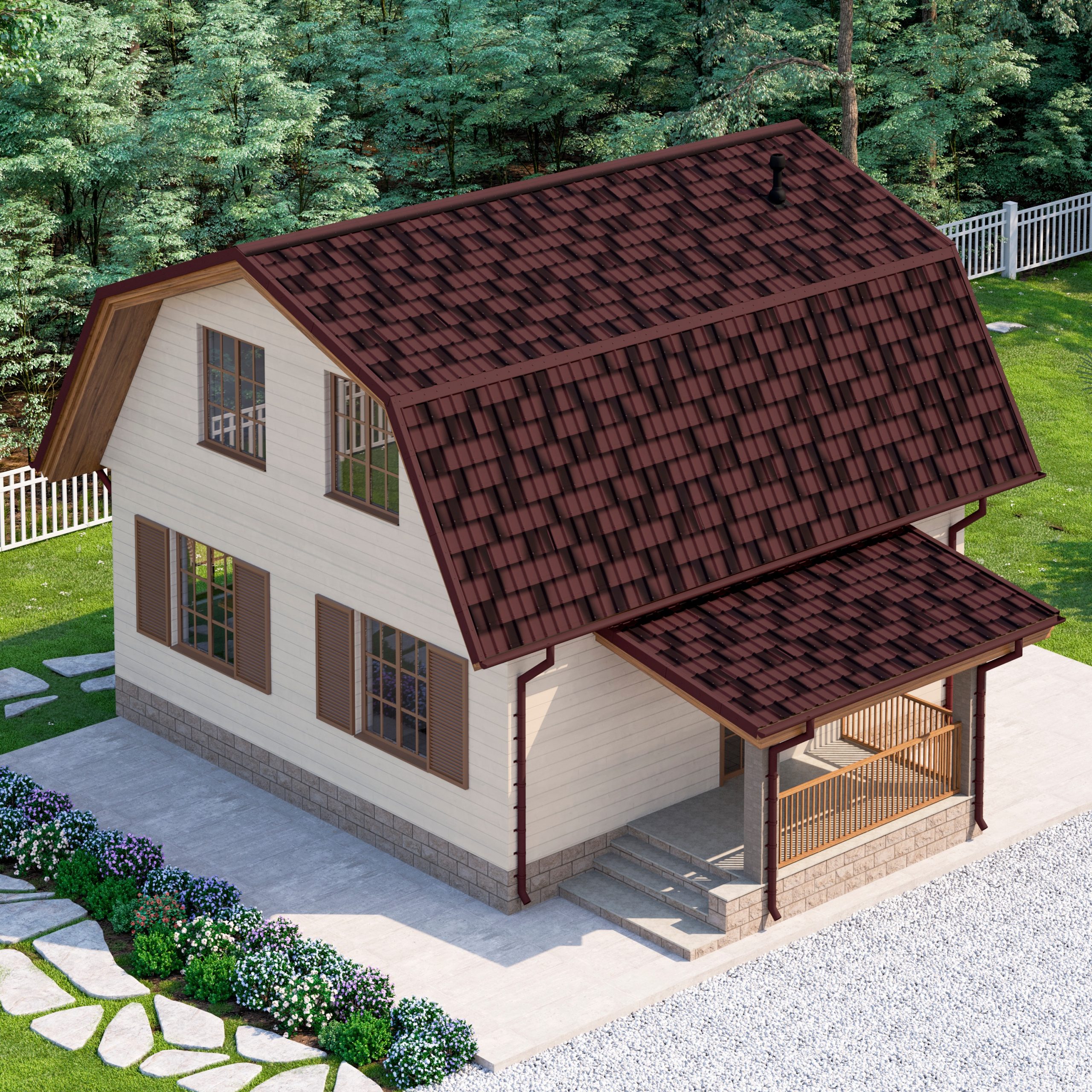 Черепица Ондувилла Красный бархат