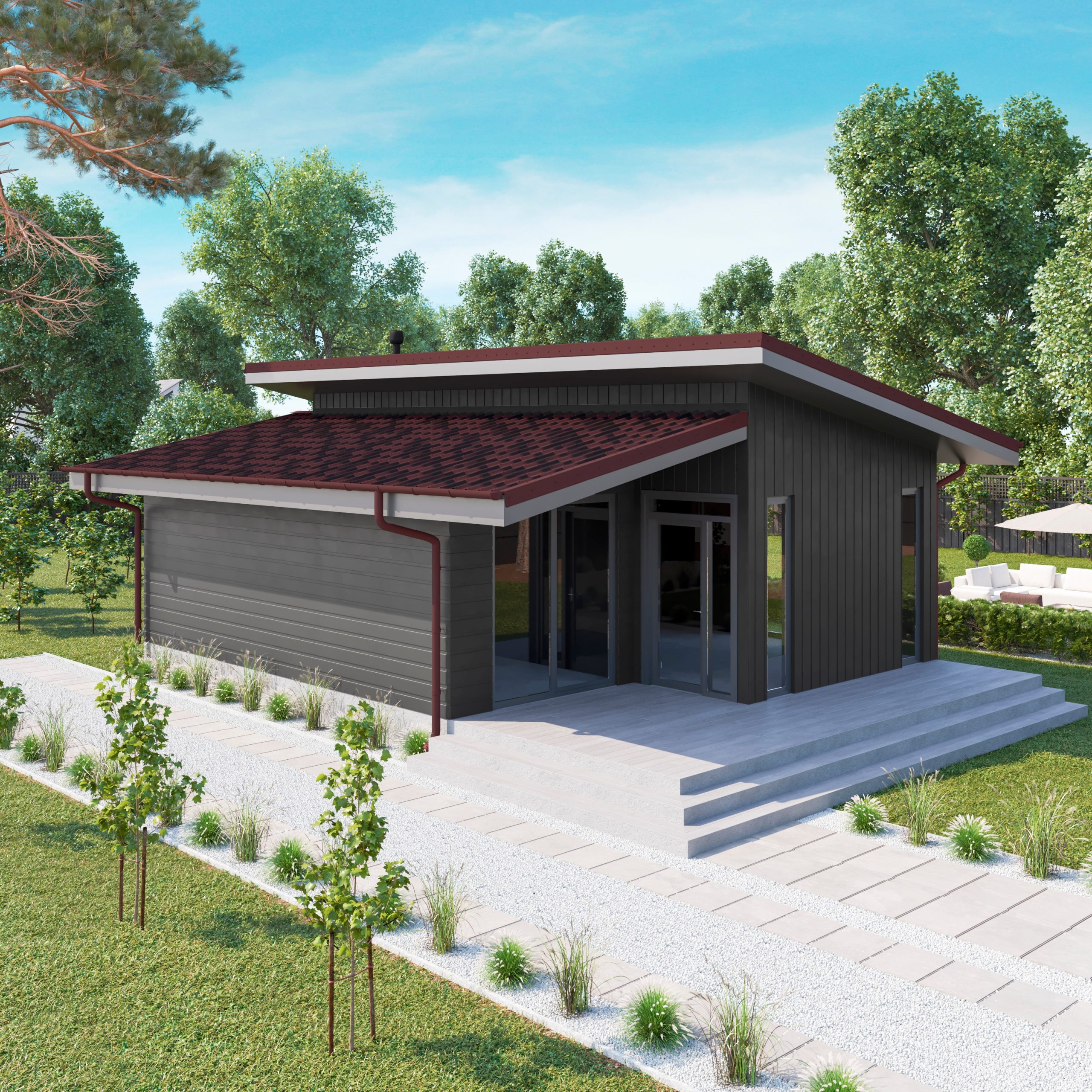 Черепица Ондувилла Красный бархат