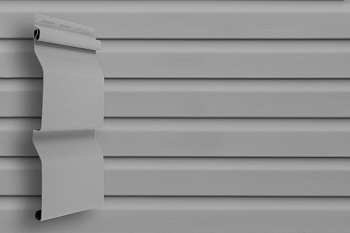 Виниловый сайдинг GL Slim Корабельный брус D4 серый