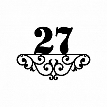 Номерная табличка Узорная