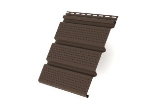 Софит полностью перфорированный коричневый от Grand Line