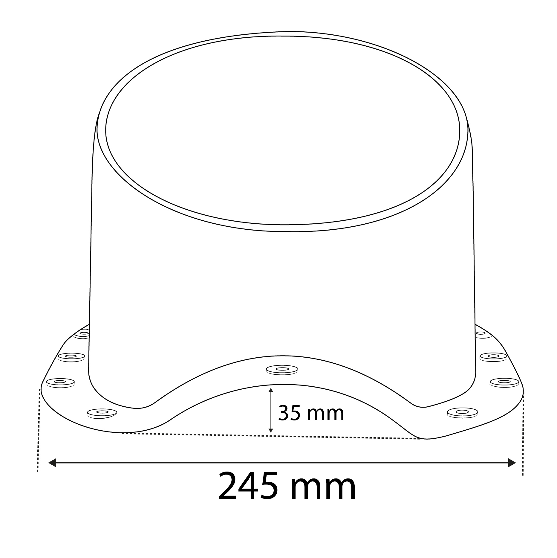 Вентиляционный выход Eurovent® VENTOS X F22 RAL 7021
