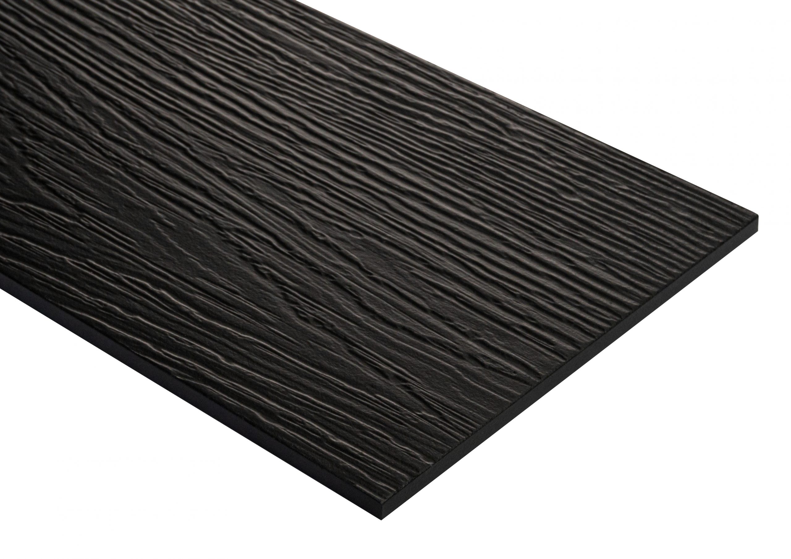 Фиброцементный сайдинг FibraPlank 200х3000х8мм RAL9011 (графитовый черный)