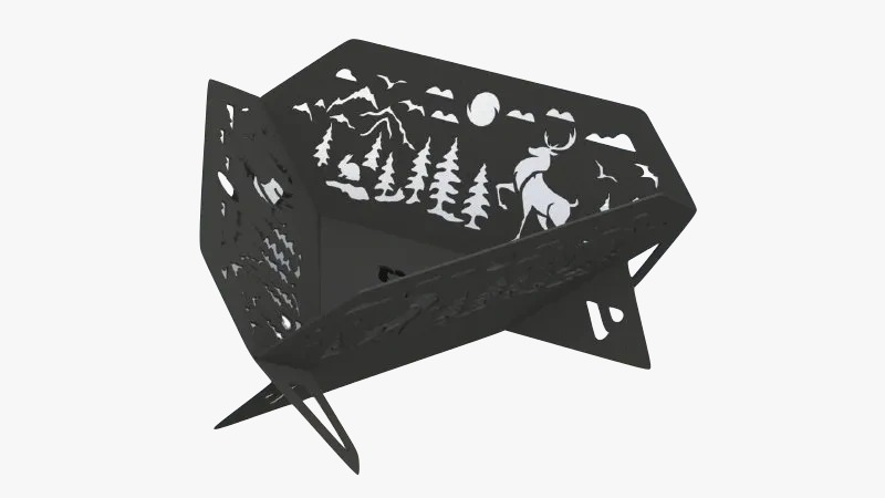 Костровый очаг треугольный "Лес"