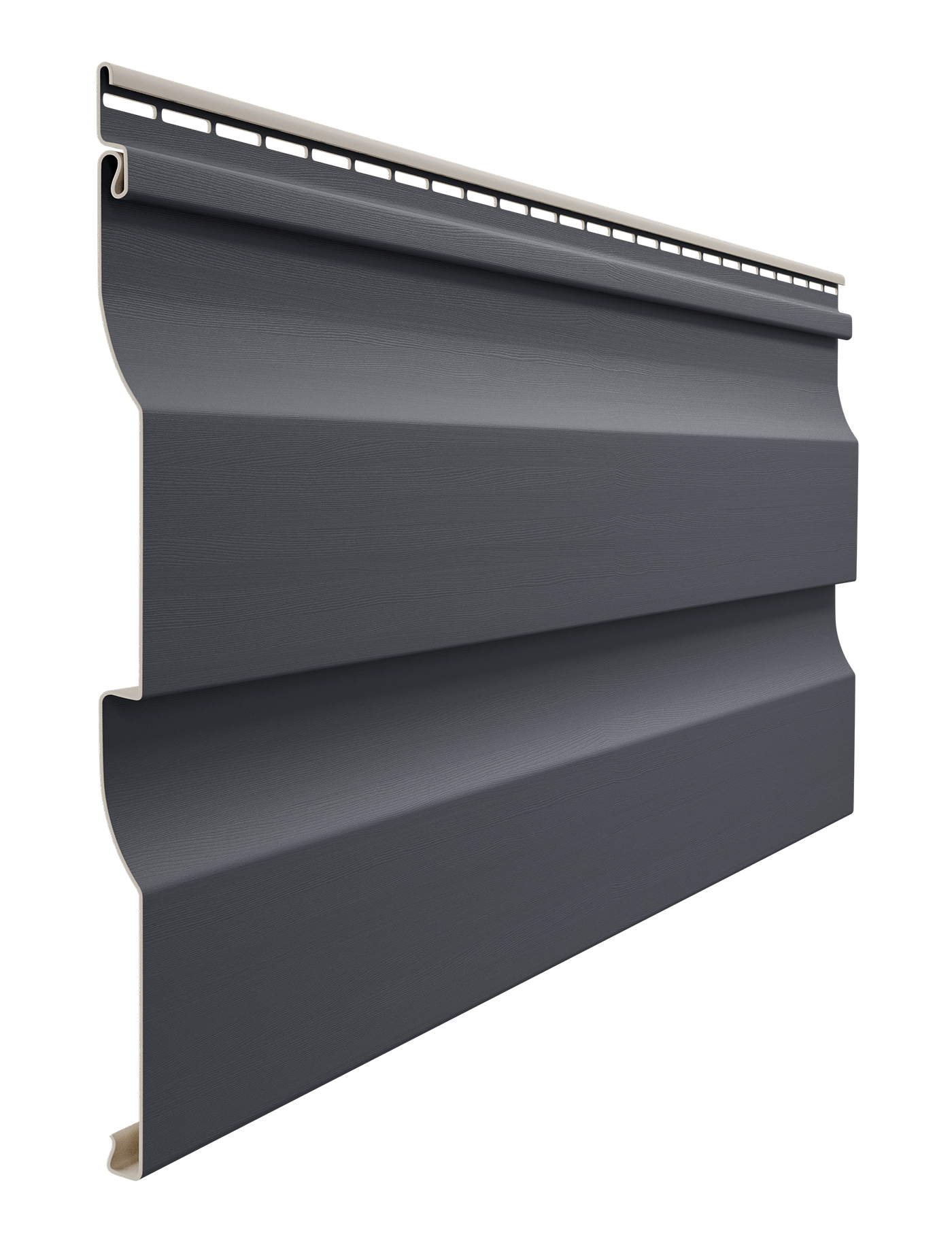 Сайдинг Döcke PREMIUM Корабельный брус D4.5D (Графит)