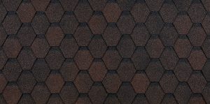 Гибкая битумная черепица Döcke Eurasia Шестигранник, Коричневый