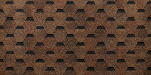 Гибкая битумная черепица Döcke Eurasia Шестигранник, Светло-коричневый