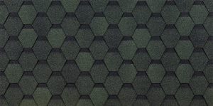 Гибкая битумная черепица Döcke Eurasia Шестигранник, Зеленый